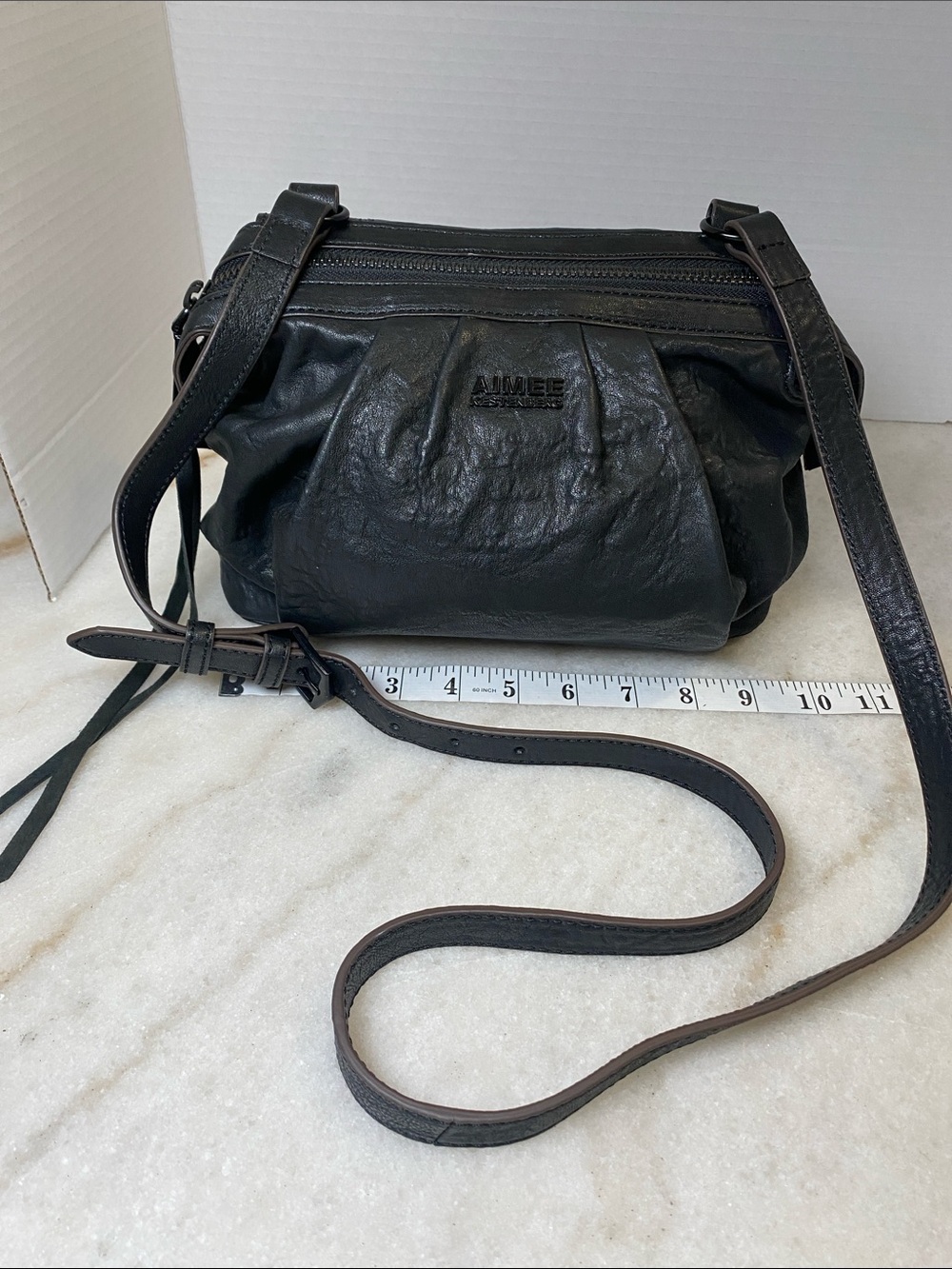 Aimee Kestenberg Black Leather Crossbody Bag